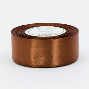 Wstążka satynowa Akces Brązowa, 38mm x 33m